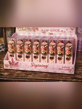 Strawberry Shortcake Lipstick - Pink Pack Of 6 Lippies